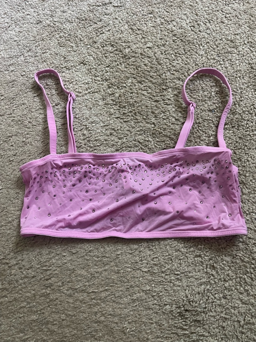 SKIMS SWAROVSKI Pink Studded Bralette